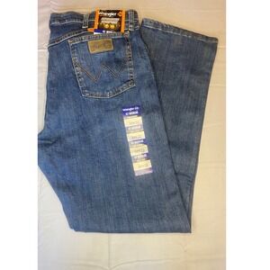 Wrangler FR 47 Regular Jeans Mens 38x32 Blue New Flame Resistant Workwear CAT 2